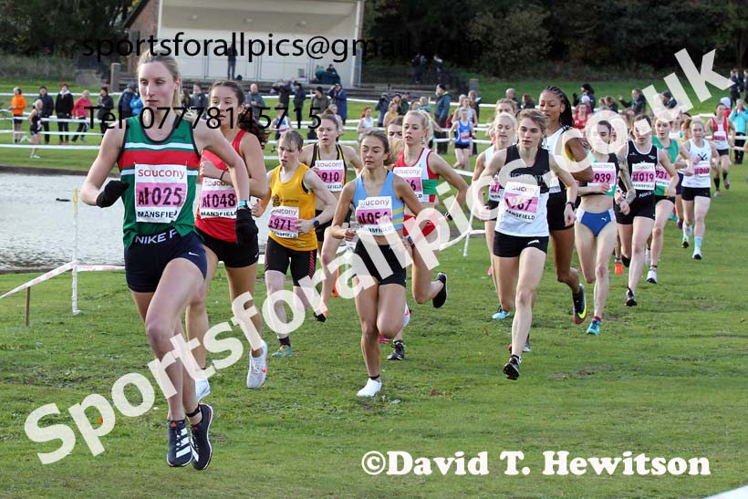 Senior womens 2021 National Cross Country Relays, Berry Hill Park, Mansfield. Photo: David T. Hewitson/Sports for All Pics